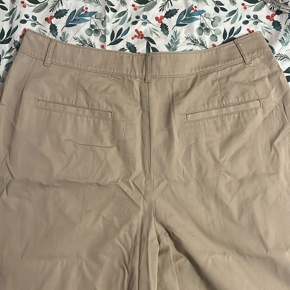loft khaki poplin pants size 14 - Picture 4 of 9